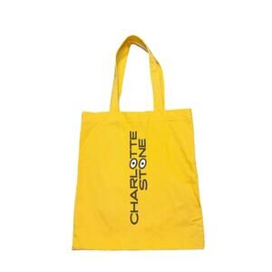 Charlotte Stone x Vittoria Yellow Cotton Tote Bag